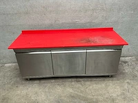 Rvs werktafel met kunststof snijblad - afbeelding 4 van  5