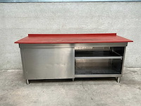 Rvs werktafel met kunststof snijblad - afbeelding 2 van  3