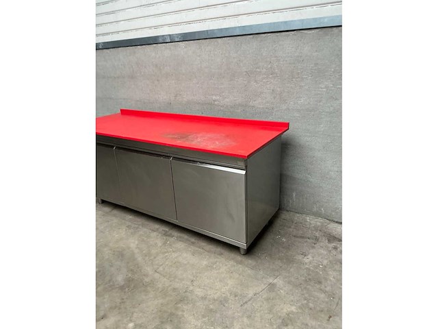 Rvs werktafel met kunststof snijblad - afbeelding 3 van  5