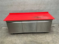 Rvs werktafel met kunststof snijblad - afbeelding 4 van  5