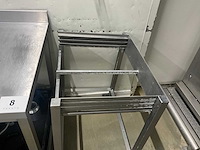 Rvs werktafel met legger onderaan - afbeelding 6 van  9