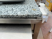 Rvs werktafel met leggers - afbeelding 3 van  3