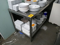 Rvs werktafel met onderstel - afbeelding 1 van  4