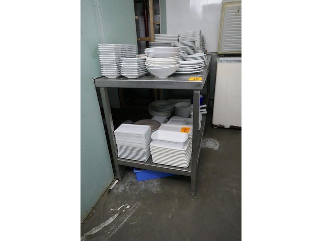 Rvs werktafel met onderstel - afbeelding 4 van  4