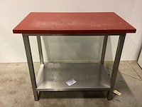 Rvs werktafel met teflon blad rvs werktafel - afbeelding 1 van  2