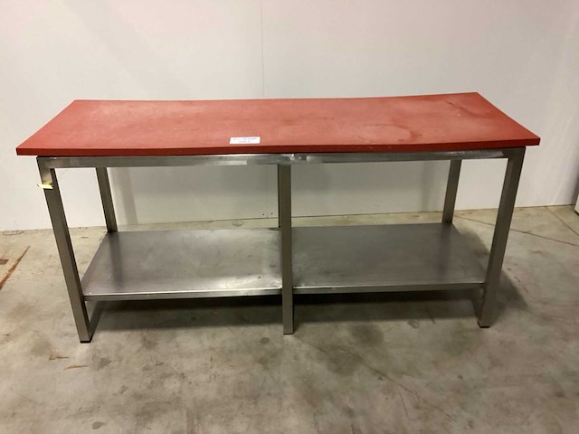 Rvs werktafel met teflon blad rvs werktafel - afbeelding 1 van  2