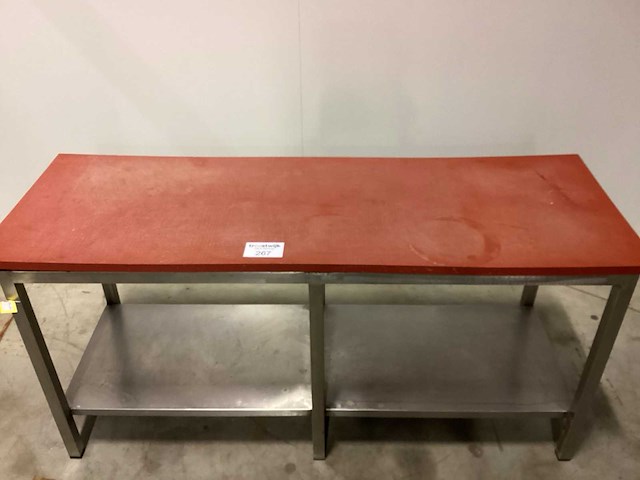 Rvs werktafel met teflon blad rvs werktafel - afbeelding 2 van  2