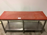 Rvs werktafel met teflon blad rvs werktafel - afbeelding 2 van  2