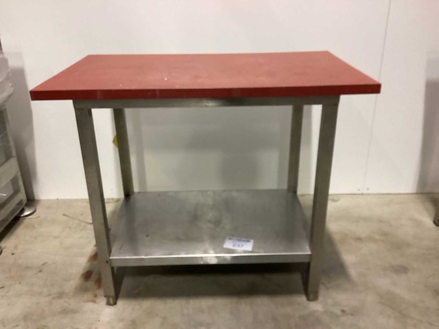 Rvs werktafel met teflon blad rvs werktafel - afbeelding 2 van  2