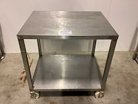 Rvs werktafel op wielen rvs werktafel - afbeelding 1 van  2