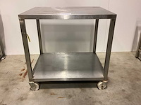Rvs werktafel op wielen rvs werktafel - afbeelding 2 van  2