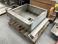 Rvs werktafel + partij legborden - afbeelding 3 van  4