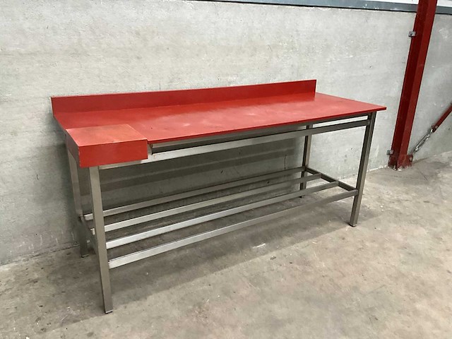 Rvs werktafel snijtafel - afbeelding 1 van  3