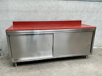 Rvs werktafel snijtafel - afbeelding 1 van  3