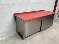 Rvs werktafel snijtafel - afbeelding 1 van  2