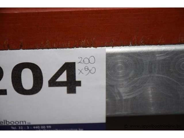 Rvs werktafel vv kunststoffen werkblad afm 200x90cm - afbeelding 2 van  2