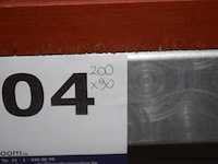 Rvs werktafel vv kunststoffen werkblad afm 200x90cm - afbeelding 2 van  2