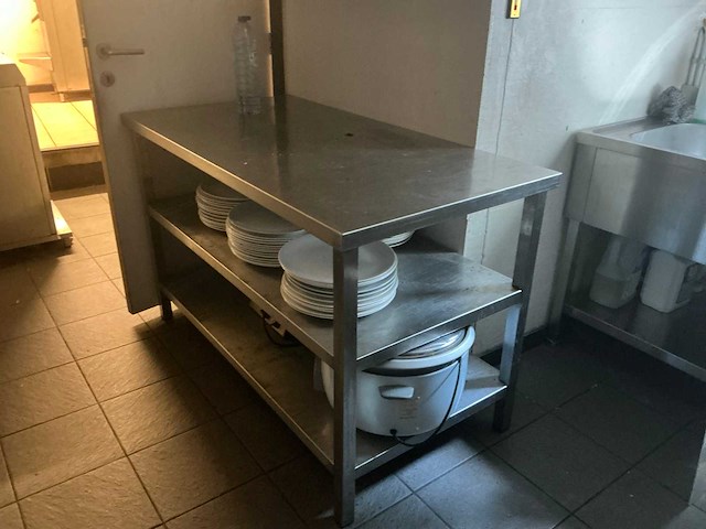 Rvs werktafel - afbeelding 1 van  3