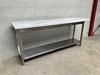 Rvs werktafel