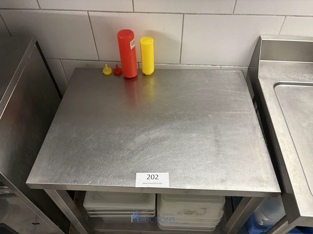 Rvs werktafel - afbeelding 3 van  4