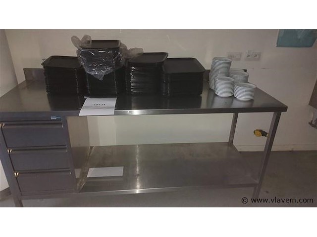 Rvs werktafel - afbeelding 1 van  1