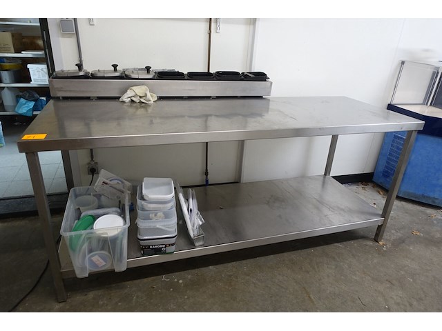 Rvs werktafel - afbeelding 1 van  3