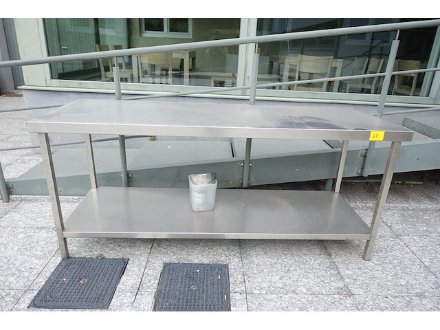 Rvs werktafel - afbeelding 1 van  2