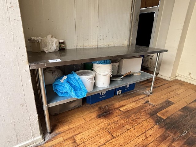 Rvs werktafel - afbeelding 1 van  2