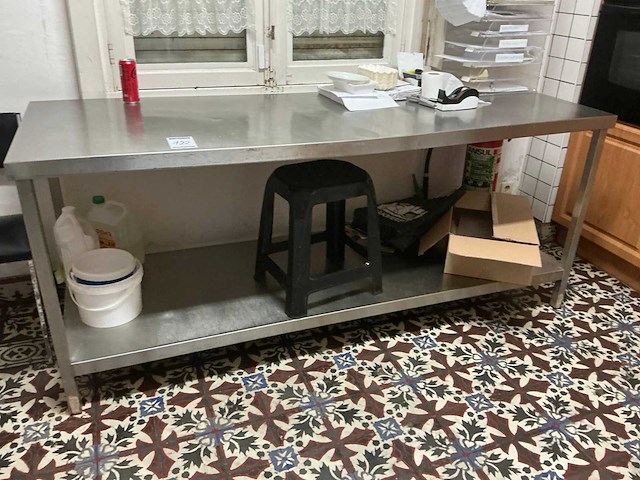 Rvs werktafel - afbeelding 1 van  4
