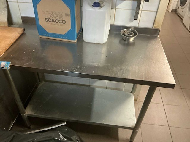 Rvs werktafel - afbeelding 1 van  3