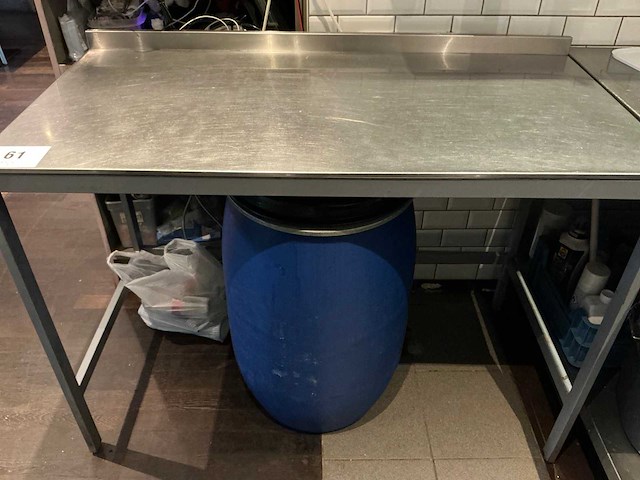 Rvs werktafel - afbeelding 1 van  1