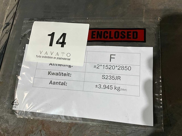 S235jr stalen platen (58x) - afbeelding 3 van  4