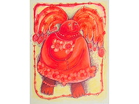 Sabine tuchel - kleurenzeefdruk - afbeelding 1 van  3