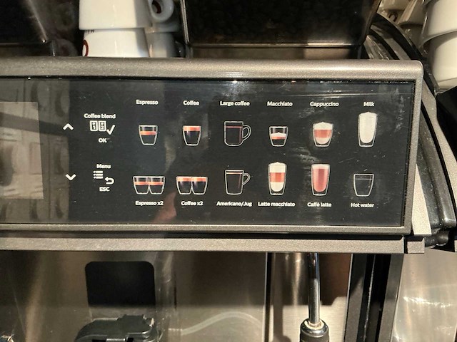 Saeco koffiemachine met melk koeler en kopjeswarmer - afbeelding 4 van  9