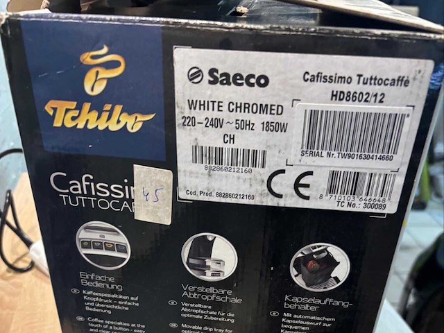 Saeco tchibo caffissimo set van 4 koffie- en espressomachines - afbeelding 16 van  20