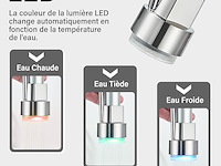 Saeuwtowy 3-kleuren led-keukenkraan - afbeelding 3 van  5