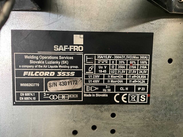 Saf filcord 3535 mig lasapparaat - afbeelding 10 van  10