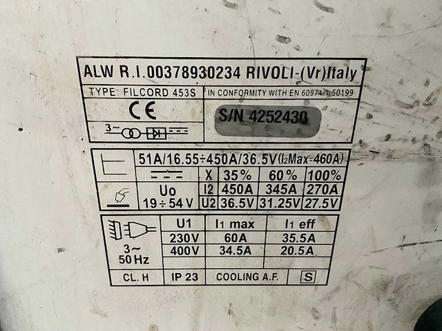 Saf filcord 4535 mig lasapparaat - afbeelding 7 van  8