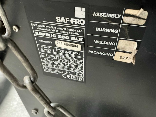 Saf-fro safmig 300 blx lasapparaat - afbeelding 4 van  5