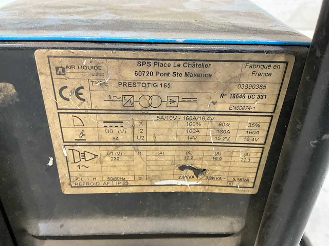 Saf prestotig 165 mig lasapparaat - afbeelding 4 van  6