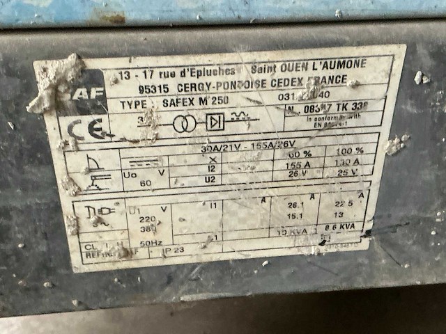 Saf safex m250 elektrode lasapparaat - afbeelding 4 van  4