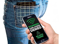 Safety wallet - leder - rfid - hide & stitch - bruin - afbeelding 2 van  4