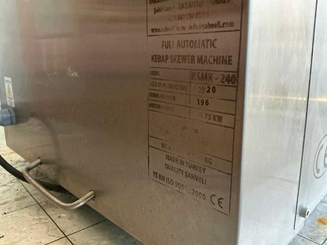 Sahveli kmsk-240 kebabspies machine - afbeelding 2 van  10