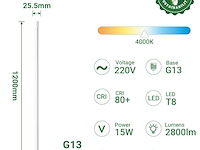 Sailsco light led tube t8 (6 stuks) - afbeelding 2 van  5