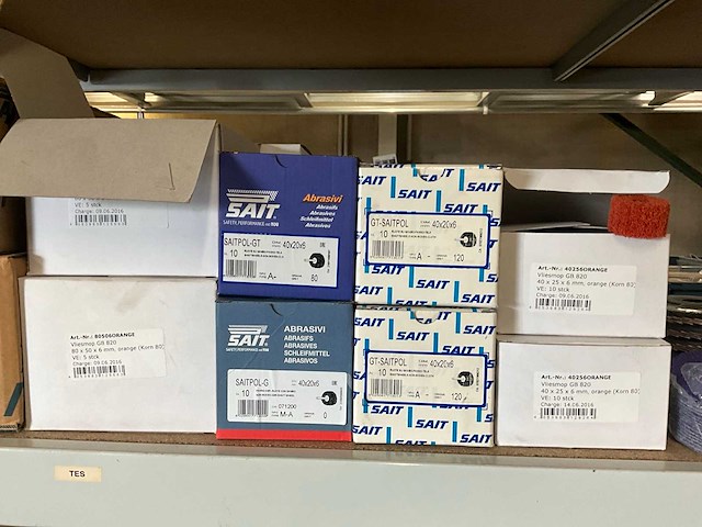 Sait partij diverse lamellenschuurschijven en schuurtampond - afbeelding 8 van  11