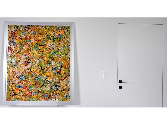 Sala - acryl op paneel - 110x95 cm - 1987 - afbeelding 3 van  4