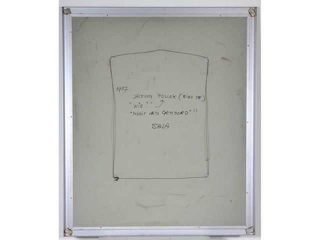 Sala - acryl op paneel - 110x95 cm - 1987 - afbeelding 4 van  4