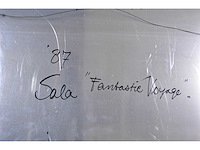 Sala - fantastic voyage - acryl op aluminium - 118x98 cm - 1987 - afbeelding 8 van  9