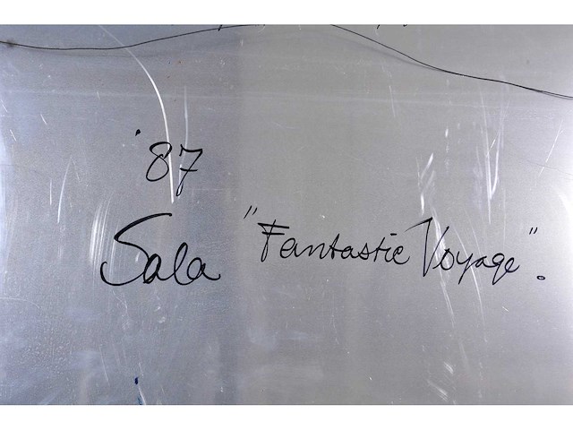Sala - fantastic voyage - acryl op aluminium - 118x98 cm - 1987 - afbeelding 6 van  9