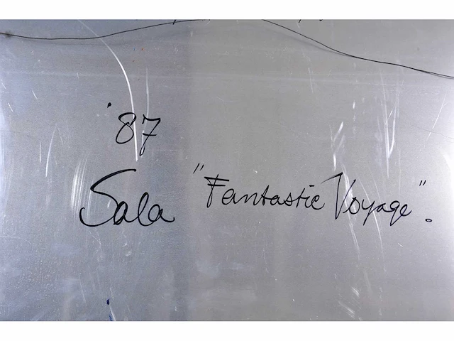 Sala - fantastic voyage - acryl op aluminium - 118x98 cm - 1987 - afbeelding 7 van  9